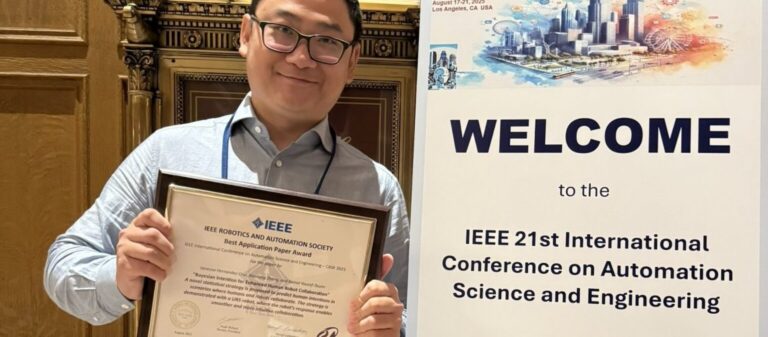 Xiaotong Zhang and Vanessa Hernandez-Cruz win Best Paper Application Award