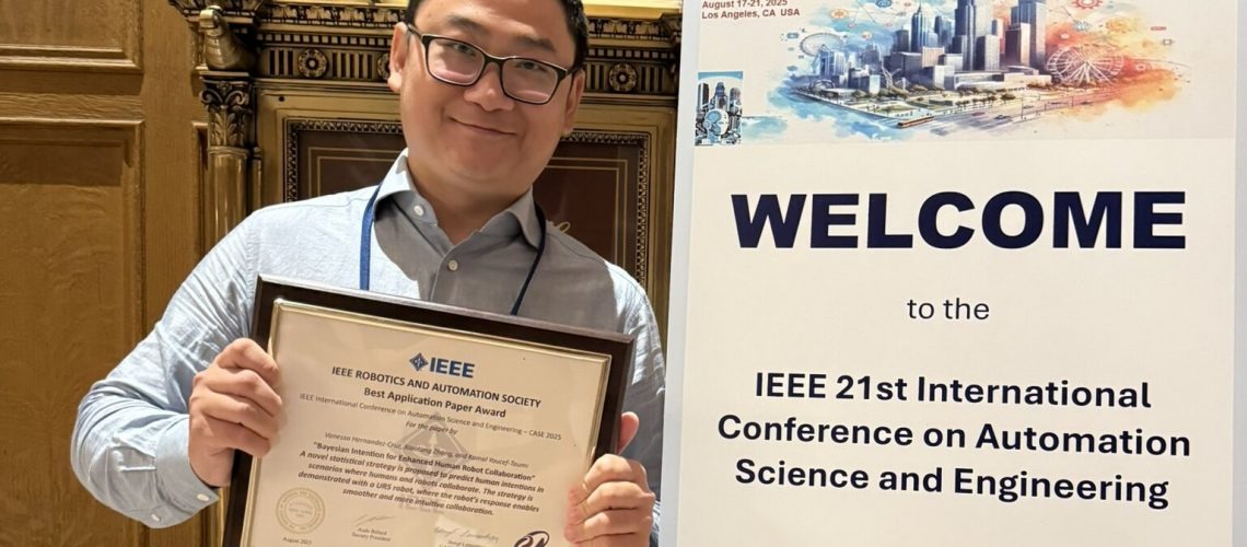 Xiaotong Zhang and Vanessa Hernandez-Cruz win Best Paper Application Award